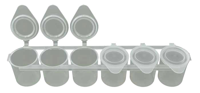set recipiente cu capac 25 ml